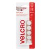 Velcro Brand Reclosable Fastener, Disc, White, 15 PK 90070